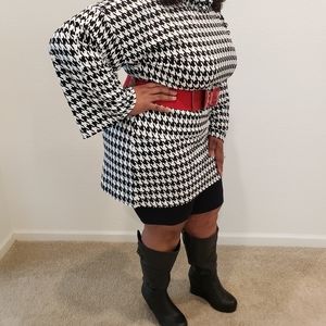 LNWOT HOUNDTOOTH DRESS
